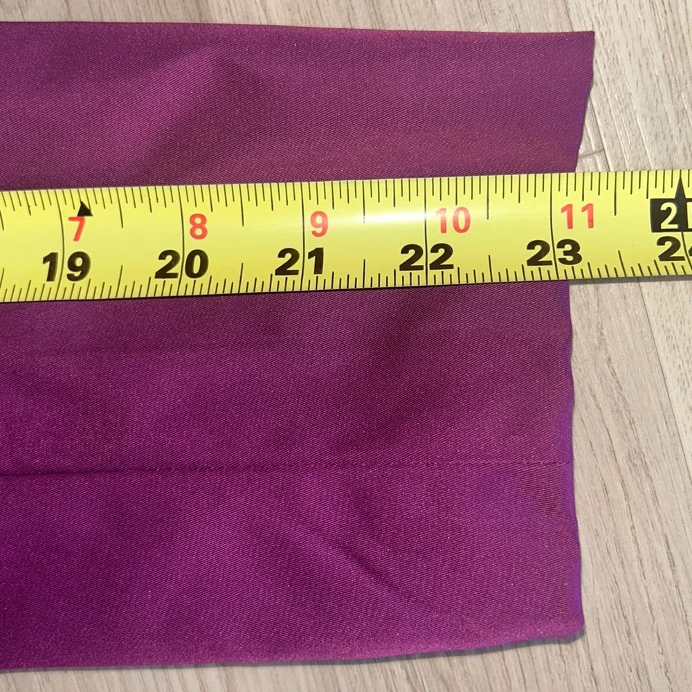 Sandro Studio Women's Belted Short Trench Coat Jacket LG Peter Pan Collar Purple - Picture 14 of 14